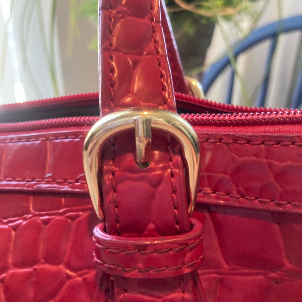 Elegant Red Tianni Crocodile-Embossed Women's Bag - Picture 7 of 12
